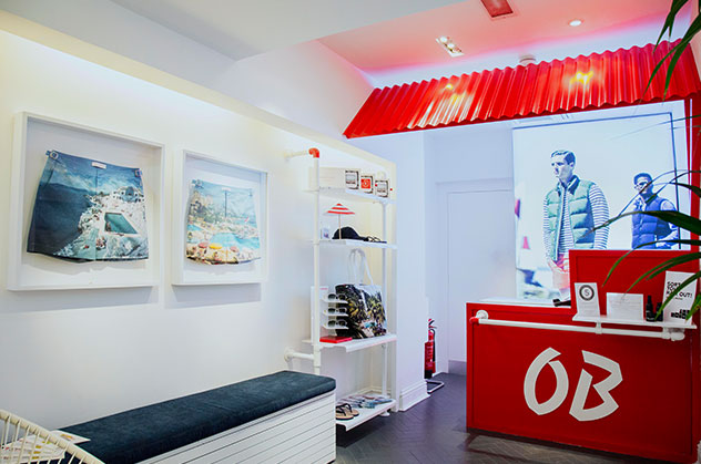 Orlebar Brown Westbourne Grove Store in Notting Hill, London.