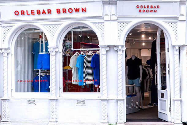 Orlebar Brown Sloane Avenue Store in London.